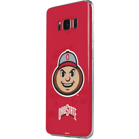 Ohio State University OSUBuckeyes Light Grey Galaxy S8 Skin