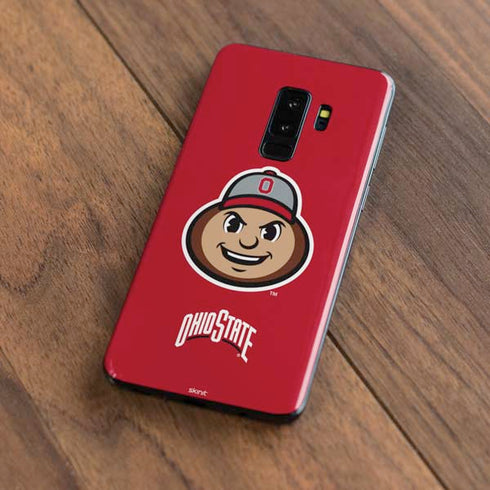 Ohio State University OSUBuckeyes Light Grey Galaxy S9 Plus Skin