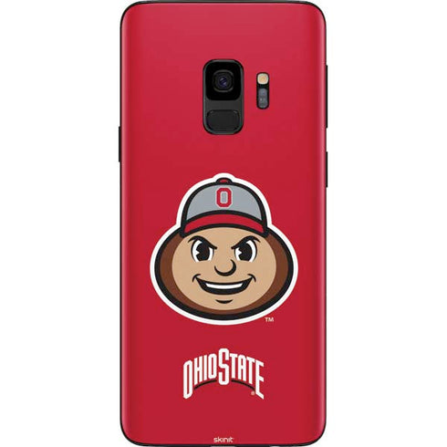 Ohio State University OSUBuckeyes Light Grey Galaxy S9 Skin