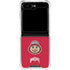 Ohio State University OSUBuckeyes Light Grey Galaxy Z Flip5 5G Clear Case