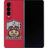 Ohio State University OSUBuckeyes Light Grey Galaxy Z Fold4 5G Skin
