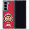 Ohio State University OSUBuckeyes Light Grey Galaxy Z Fold5 5G Clear Case