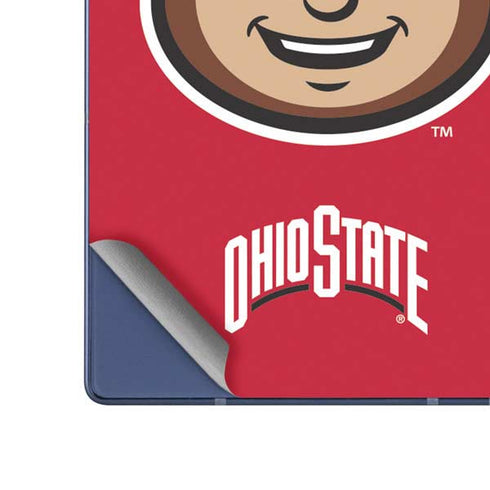 Ohio State University OSUBuckeyes Light Grey Galaxy Z Fold6 Skin
