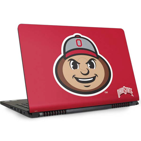 Ohio State University OSUBuckeyes Light Grey Dell Inspiron Skin