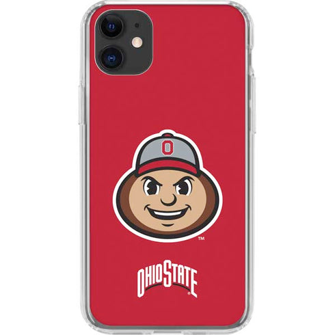 Ohio State University OSUBuckeyes Light Grey iPhone 11 Clear Case