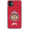 Ohio State University OSUBuckeyes Light Grey iPhone 11 Clear Case