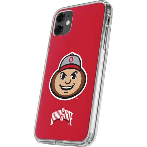 Ohio State University OSUBuckeyes Light Grey iPhone 11 Clear Case