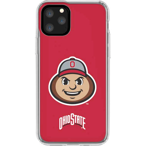 Ohio State University OSUBuckeyes Light Grey iPhone 11 Pro Clear Case