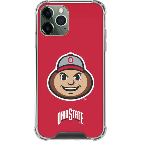 Ohio State University OSUBuckeyes Light Grey iPhone 11 Pro Max Clear Case