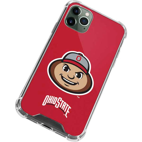 Ohio State University OSUBuckeyes Light Grey iPhone 11 Pro Max Clear Case