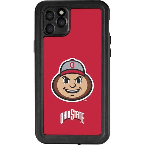 Ohio State University OSUBuckeyes Light Grey iPhone 11 Pro Max Waterproof Case