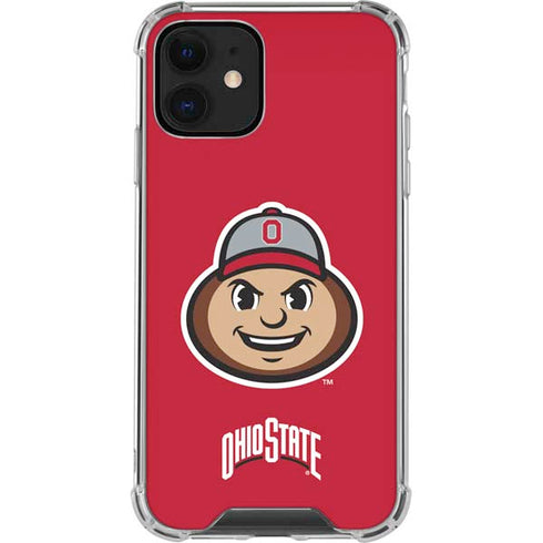 Ohio State University OSUBuckeyes Light Grey iPhone 12 Clear Case