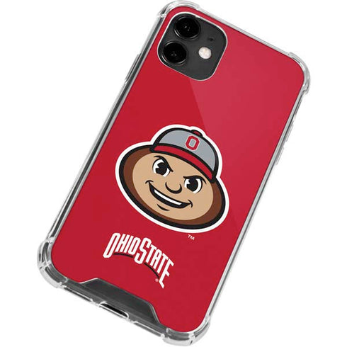 Ohio State University OSUBuckeyes Light Grey iPhone 12 Clear Case