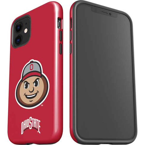 Ohio State University OSUBuckeyes Light Grey iPhone 12 Impact Case