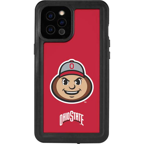 Ohio State University OSUBuckeyes Light Grey iPhone 12 Pro Max Waterproof Case
