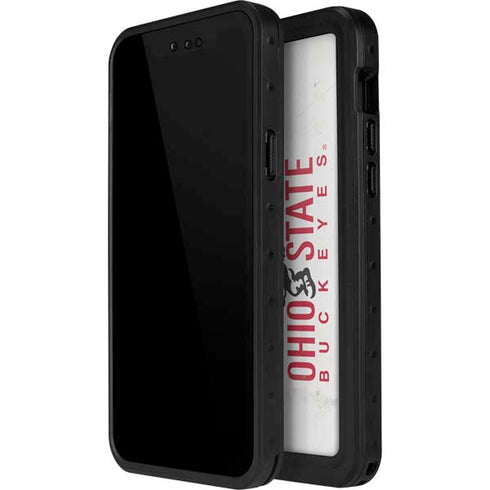 Ohio State University OSUBuckeyes Light Grey iPhone 12 Pro Waterproof Case