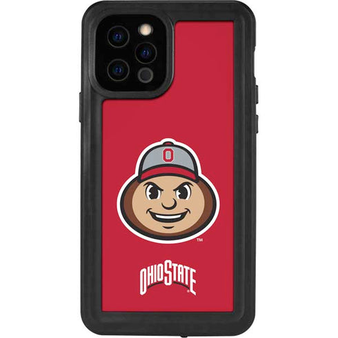 Ohio State University OSUBuckeyes Light Grey iPhone 12 Pro Waterproof Case