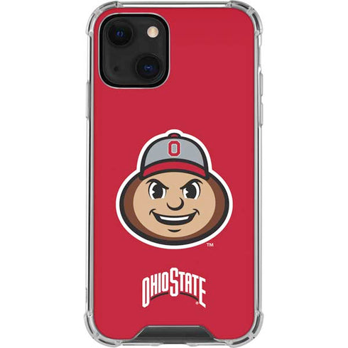 Ohio State University OSUBuckeyes Light Grey iPhone 13 Mini Clear Case