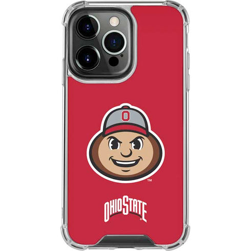 Ohio State University OSUBuckeyes Light Grey iPhone 13 Pro Clear Case