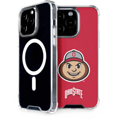 Ohio State University OSUBuckeyes Light Grey iPhone 13 Pro Max MagSafe Case