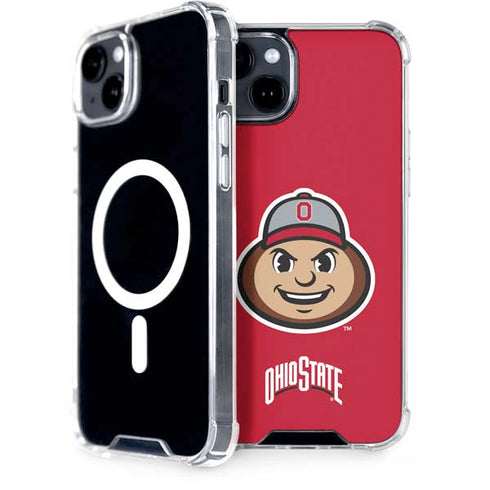 Ohio State University OSUBuckeyes Light Grey iPhone 14 MagSafe Case