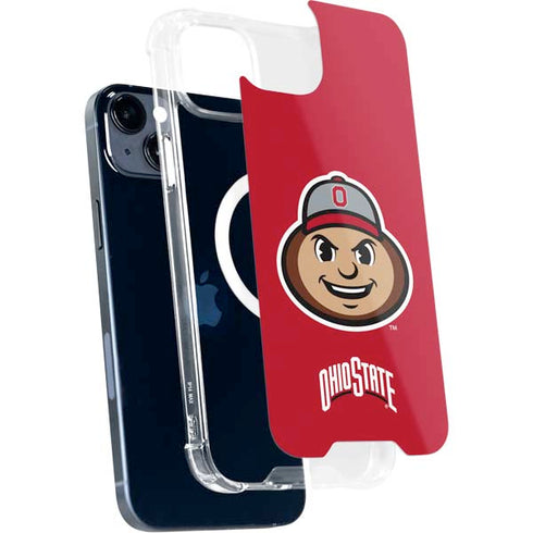 Ohio State University OSUBuckeyes Light Grey iPhone 14 MagSafe Case