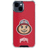 Ohio State University OSUBuckeyes Light Grey iPhone 14 Plus Clear Case