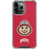 Ohio State University OSUBuckeyes Light Grey iPhone 14 Pro Max Clear Case