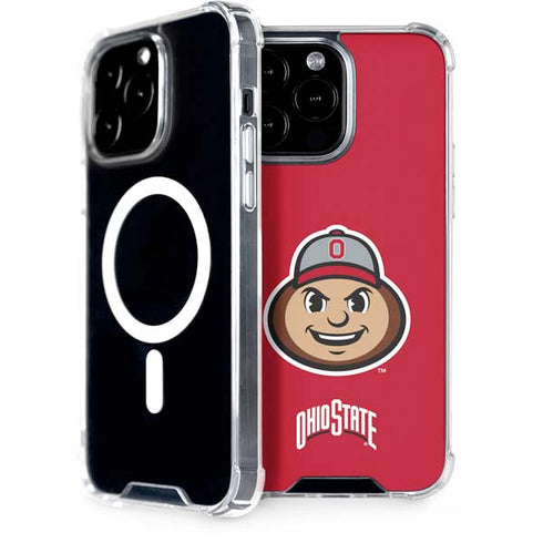 Ohio State University OSUBuckeyes Light Grey iPhone 14 Pro Max MagSafe Case