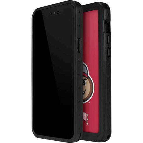 Ohio State University OSUBuckeyes Light Grey iPhone 14 Pro Max Waterproof Case
