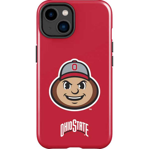 Ohio State University OSUBuckeyes Light Grey iPhone 15 Impact Case