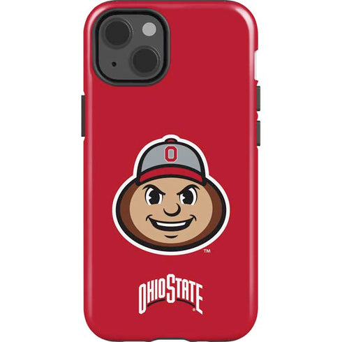 Ohio State University OSUBuckeyes Light Grey iPhone 15 Plus Impact Case