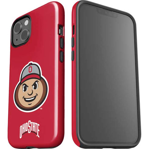 Ohio State University OSUBuckeyes Light Grey iPhone 15 Plus Impact Case