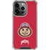 Ohio State University OSUBuckeyes Light Grey iPhone 15 Pro Clear Case