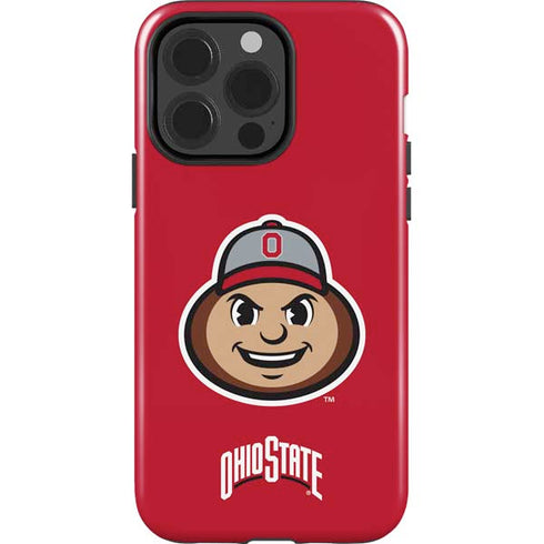 Ohio State University OSUBuckeyes Light Grey iPhone 15 Pro Impact Case