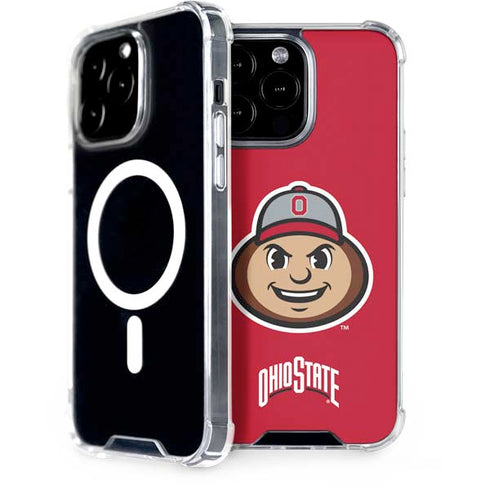 Ohio State University OSUBuckeyes Light Grey iPhone 15 Pro Max MagSafe Case