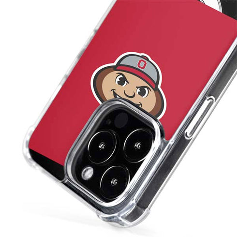 Ohio State University OSUBuckeyes Light Grey iPhone 15 Pro Max MagSafe Case