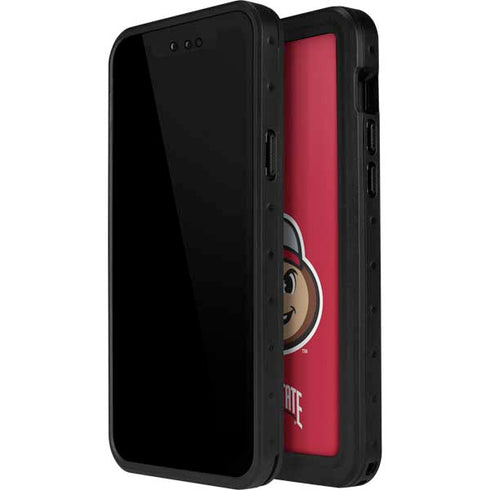 Ohio State University OSUBuckeyes Light Grey iPhone 15 Pro Waterproof Case