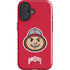 Ohio State University OSUBuckeyes Light Grey iPhone 16 Impact Case