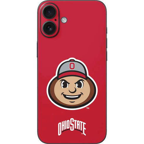 Ohio State University OSUBuckeyes Light Grey iPhone 16 Plus Skin