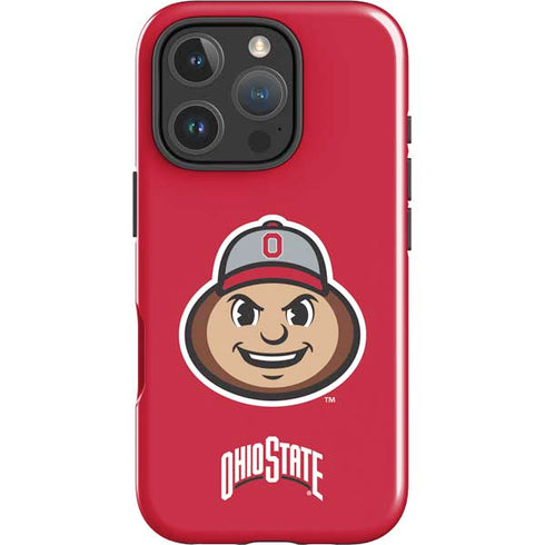 Ohio State University OSUBuckeyes Light Grey iPhone 16 Pro Impact Case