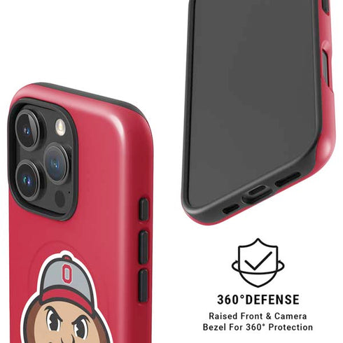 Ohio State University OSUBuckeyes Light Grey iPhone 16 Pro Magsafe Impact Case