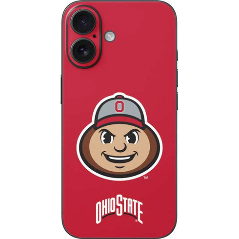 Ohio State University OSUBuckeyes Light Grey iPhone 16 Skin