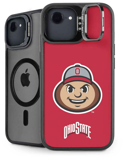 Ohio State University OSUBuckeyes Light Grey iPhone 16e Kickstand Case