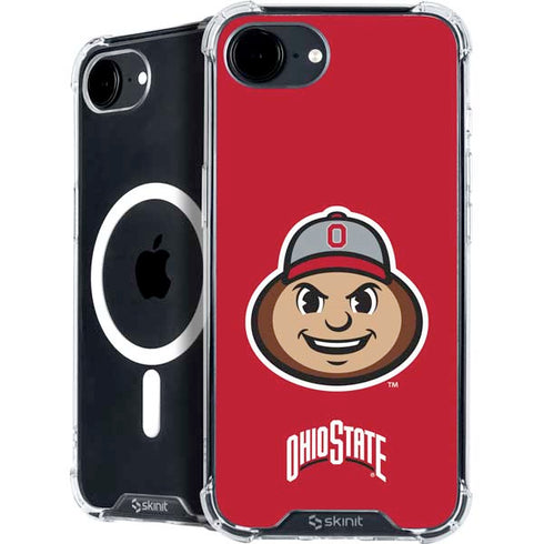 Ohio State University OSUBuckeyes Light Grey iPhone 16e MagSafe Case