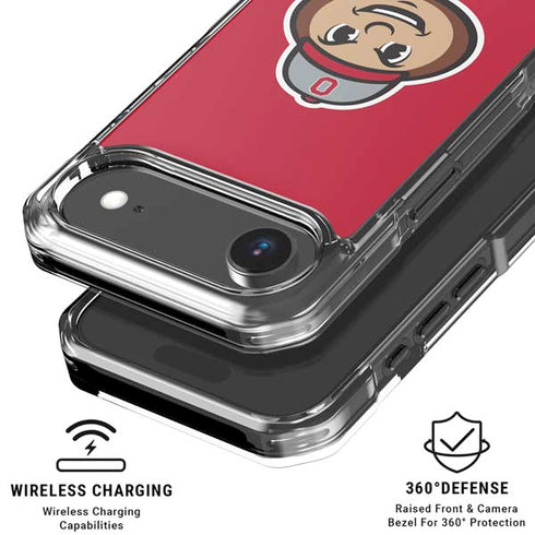 Ohio State University OSUBuckeyes Light Grey iPhone 17 Air MagSafe Case