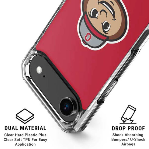 Ohio State University OSUBuckeyes Light Grey iPhone 17 Air MagSafe Case