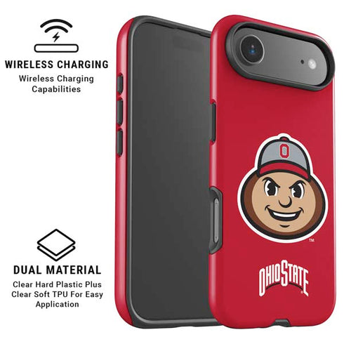 Ohio State University OSUBuckeyes Light Grey iPhone 17 Air Magsafe Impact Case
