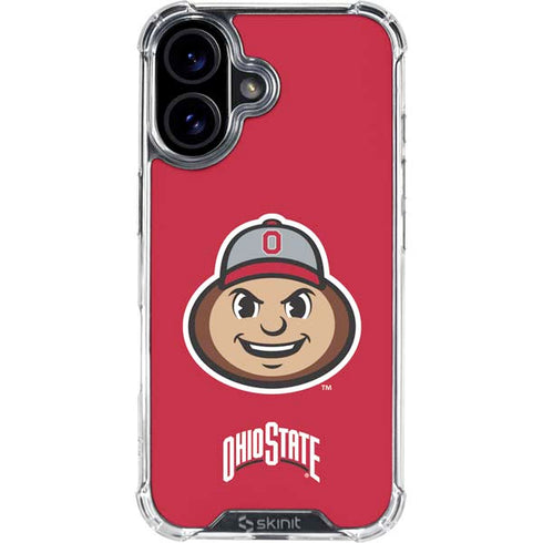 Ohio State University OSUBuckeyes Light Grey iPhone 17 Clear Case