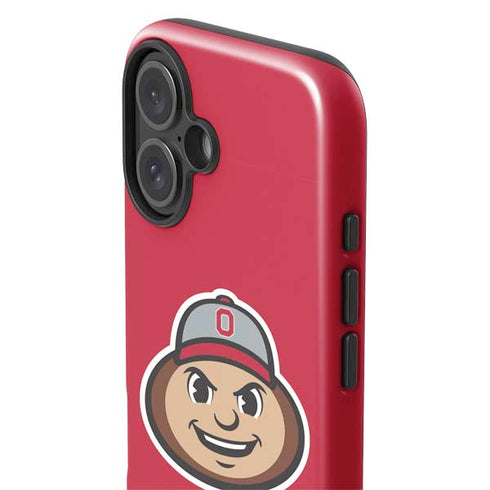Ohio State University OSUBuckeyes Light Grey iPhone 17 Impact Case